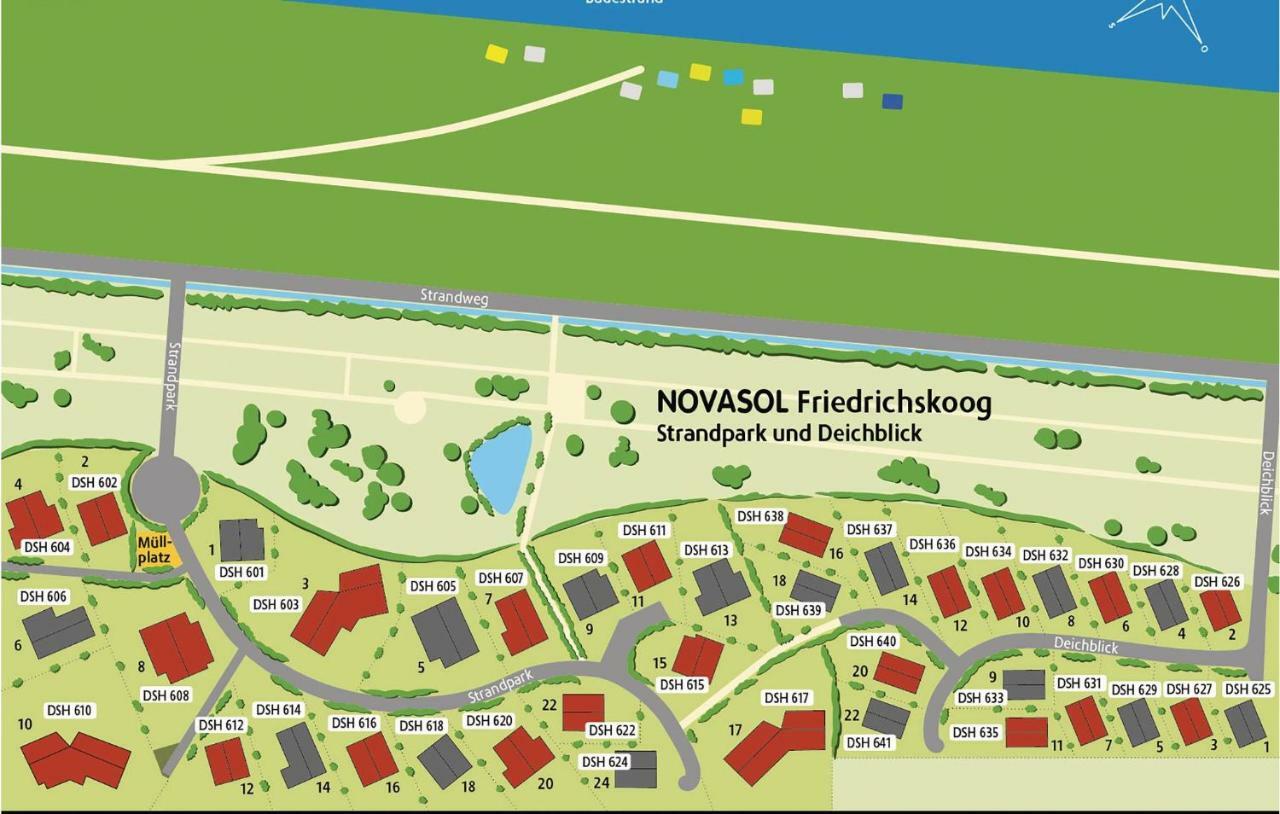 Friedrichskoog-Deichblick 10 Villa Buitenkant foto
